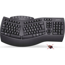 Perixx Klawiatura Perixx Perixx PERIBOARD-612B DE, ergonomic keyboard, dual mode, wireless/Bluetooth, Windows/Mac, black