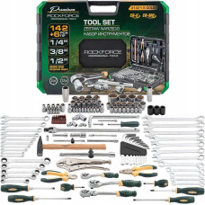Rockforce Zestaw narzędzi 142+6el. 1/4
