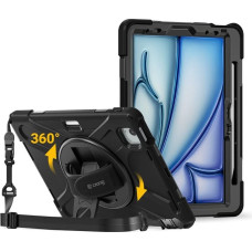 Crong Defender Plus – Pancerne etui iPad Air 11” M3 (2025) / M2 (2024) (czarny)