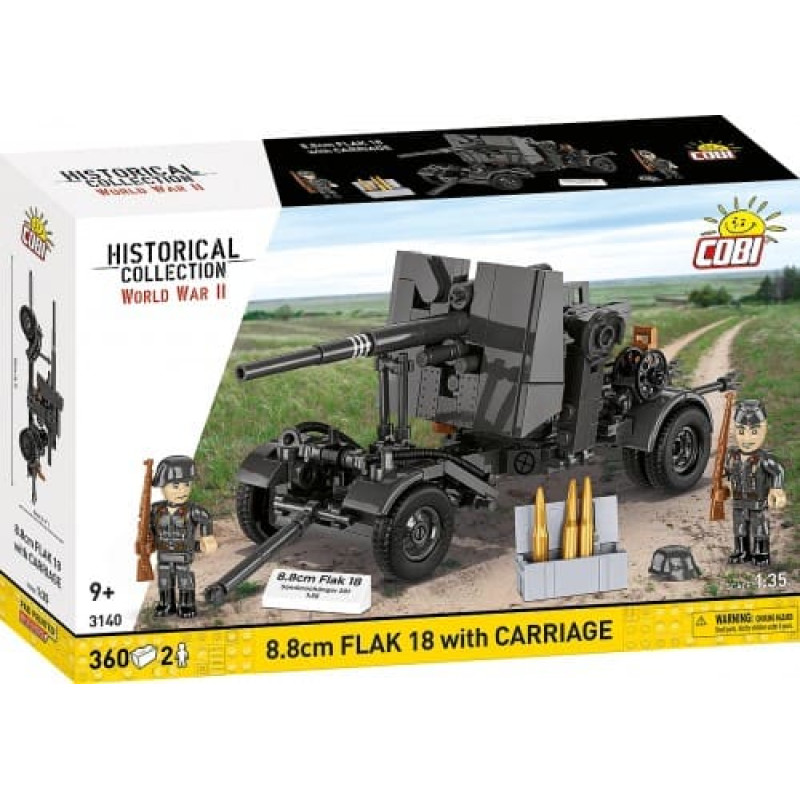 Cobi Klocki Building Blocks 8.8 cm Flak with Trailer (360 pieces)
