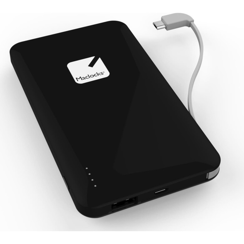 Compulocks Powerbank Compulocks External Tablet and Smartphone Battery Pack and Charger 10,000 mAh - Black