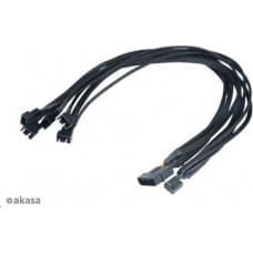 Akasa 4-pin - 4-pin x5, 0.45m, Czarny (AK-CBFA03-45)
