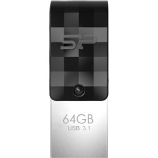 Silicon Power Mobile C31 USB flash drive 64 GB USB Type-A / USB Type-C 3.2 Gen 1 (3.1 Gen 1) Black, Silver