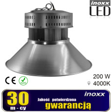 Nvox Lampa przemysłowa led 200w high bay cob 4000k neutralna 18 000lm