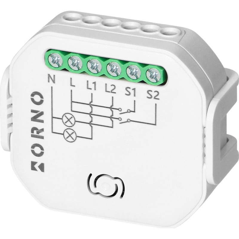 Orno Przekaźnik dopuszkowy 2-kanałowy Tuya Smart Wi-Fi+BLE