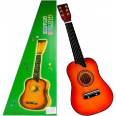Lean Sport Gitara Drewniana Klasyczna z Kostką Czerwona 60 cm