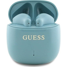 Guess Słuchawki Guess Guess Bluetooth headphones GUTWSJ14ESGQ TWS + docking station turquoise/turquoise Printed Classic Logo