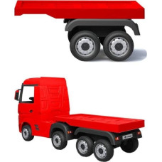 Lean Cars Naczepa do pojazdu na akumulator HL358 Mercedes Actros czerwona