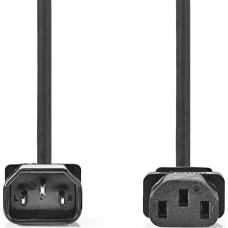 Nedis CEGL10500BK50 kabel zasilające Czarny 5 m IEC C14 IEC 320