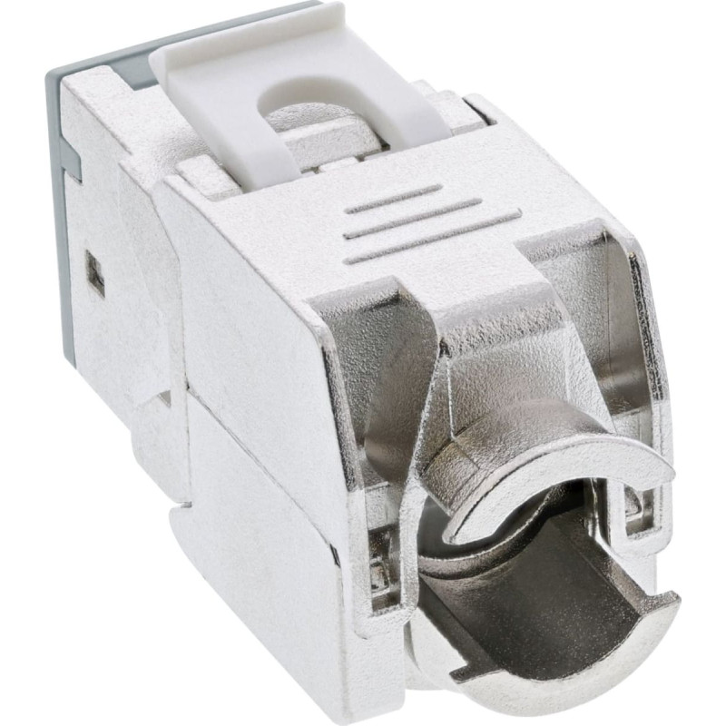 Inline 8pcs. Pack InLine® Keystone RJ45 jack, shielded, Cat.6A, grey