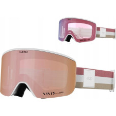 Giro Gogle zimowe GIRO ELLA WHITE LX STRIPE (szyba VIVID ROSE GOLD 00% S3 + VIVID INFRARED 62% S1) (NEW 2024/2025)