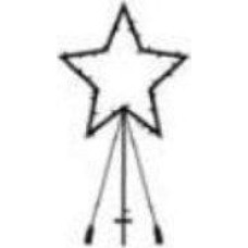 Konstsmide Sirius Home 50900, Light decoration figure, Black, 40 lamp(s), LED, 120 cm, 60 cm