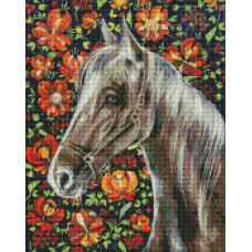 Norimpex Diamentowa mozaika bez ramy - Wierny koń 40x50cm