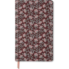 Designworks Ink Notatnik Journal 128K linia Burgundy Vintage Flora