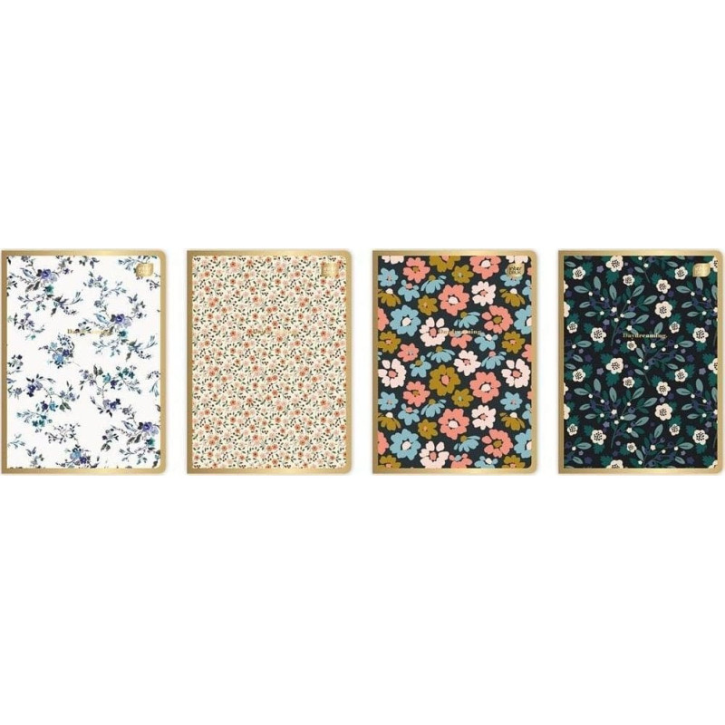 Interdruk Zeszyt A5/60K linia Metallic Floral (10szt)