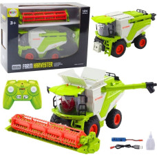 Leantoys Kombajn Z Hederem Do Zboża 2w1 Zdalnie Sterowany RC Efekt Dymny 2.4G LEAN Toys