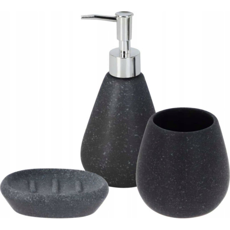 Bathroom Solutions Zestaw akcesoriów łazienkowych: dozownik, mydelniczka i kubek