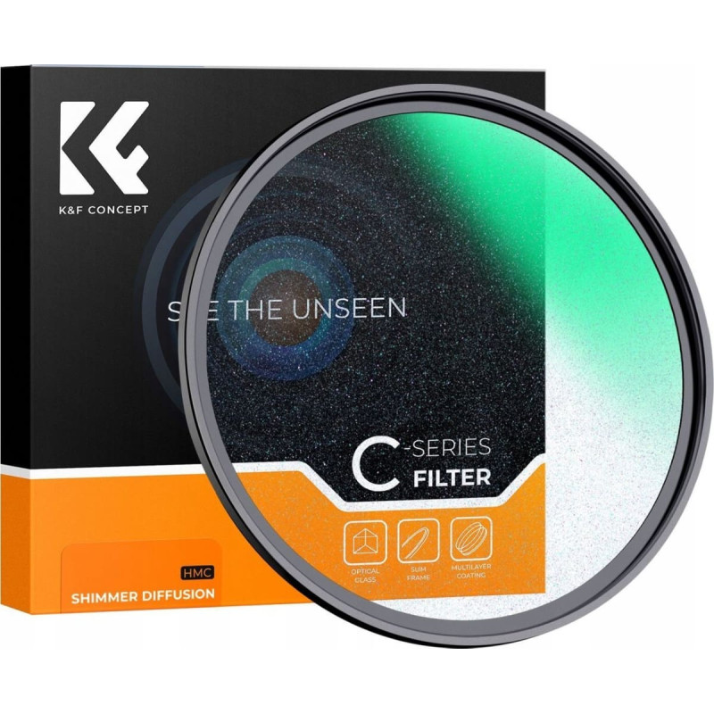 KF Filtr Błyszczący Dyfuzor Błysk Dyfuzyjny HMC Shimm Nano C K&F na 72 mm 72mm / KF01.2786