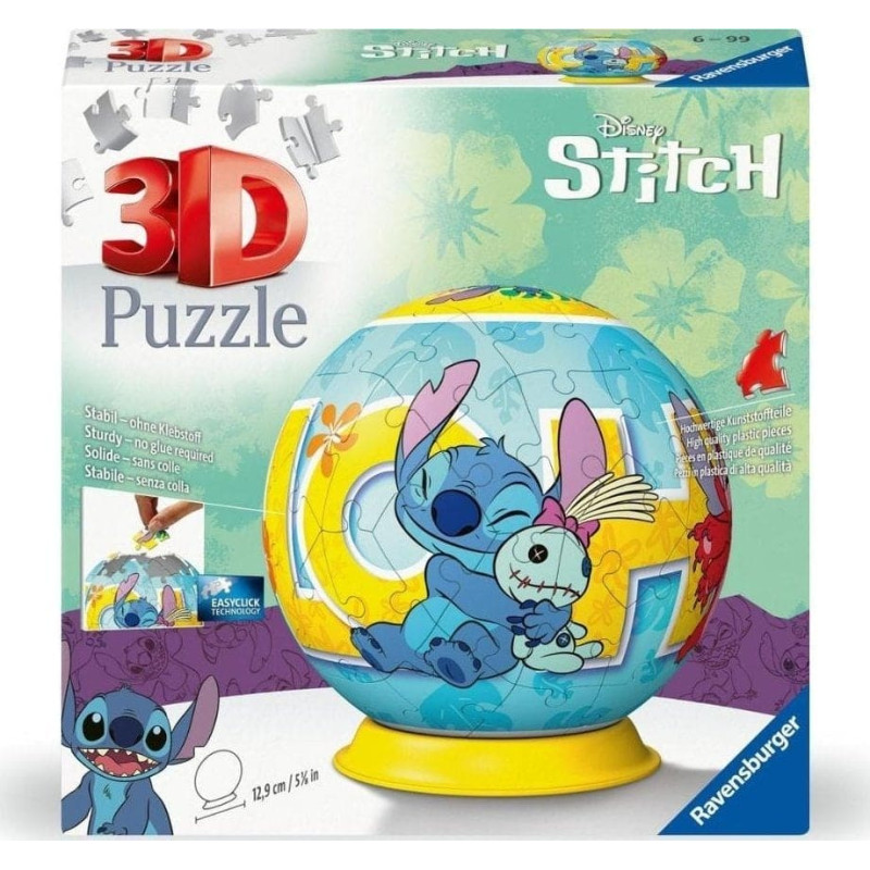 Ravensburger RAV puzzle 3D Stitch Kula 11596