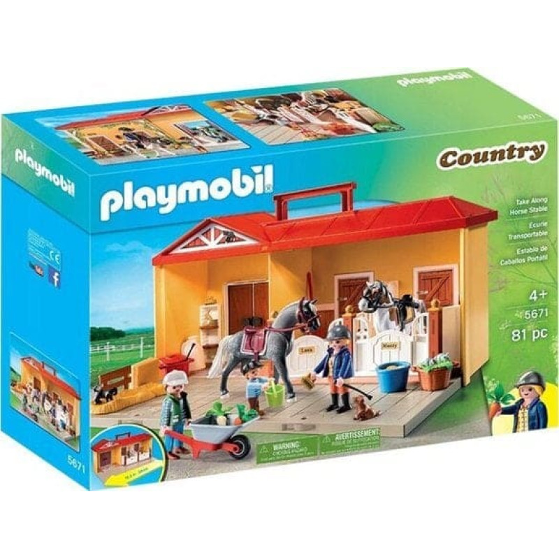 Playmobil Figurka Playmobil Playmobil nowa przenośna stajnia 71393