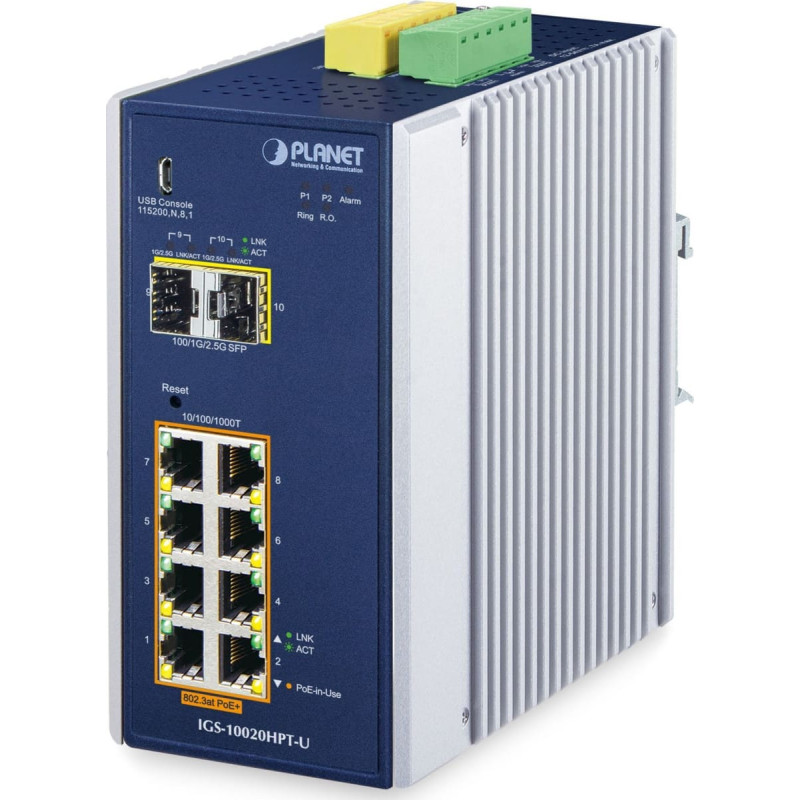 Planet DIN-Rail L2+/L3 Manageable