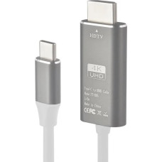 Roger FT-H05 USB-C to HDMI UltraHD 4K@30Hz Cable 2m / white