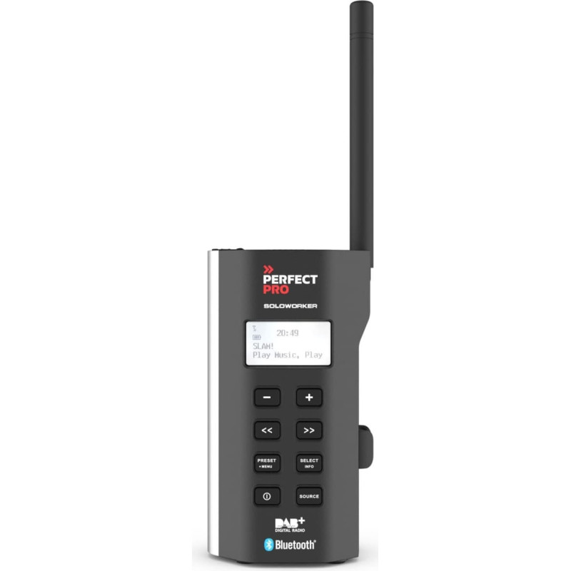 Perfectpro Soloworker, Personal, Digital, DAB+, FM, 1.5 W, 1-way, 3.6 cm