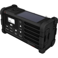 Renkforce RF-DAB-MMR88 Outdoorradio DAB+, UKW Notfallradio, USB Handkurbel, Solarpanel, wiederaufladbar, Taschenlampe Schwarz (RF-5266164)
