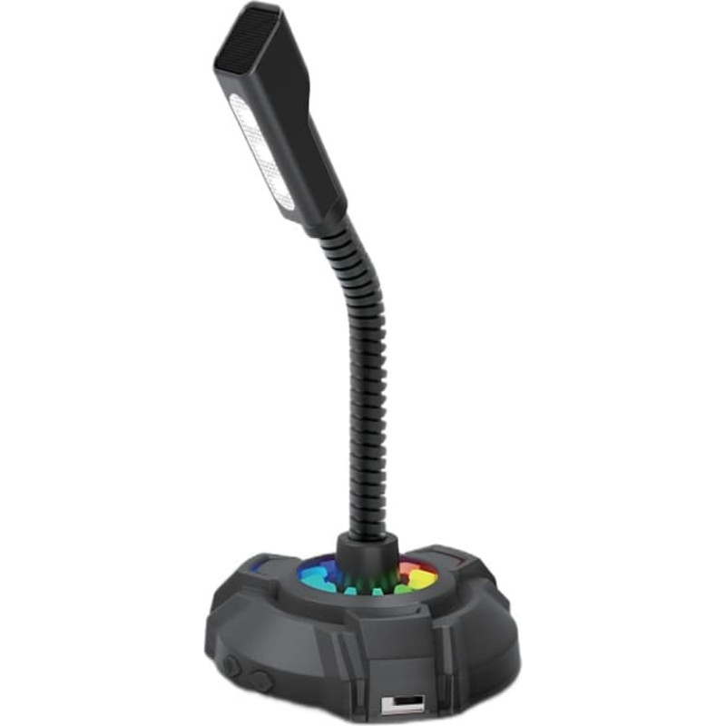 HP , komputerowy mikrofon, DHP-1100C, czarny, lampka LED USB Hub