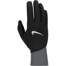 Nike Rękawiczki do biegania męskie Nike Pacer Midweight czarno-szare N1010535018 L