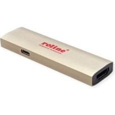 Roline Adapter ROLINE GOLD typu C - HDMI, F/F, z wyładowaniem niezupełnym (60 W)