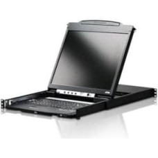 Aten Konsola KVM ATEN CL5800N, wyświetlacz LCD 48 cm, VGA, PS/2-USB, port peryferyjny, układ CH