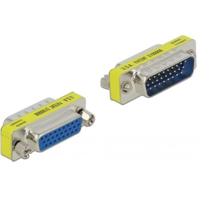Delock D-Sub 26 HD Pin Stecker zu Buchse - Portschoner