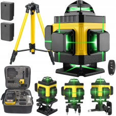 Extralink | Zestaw poziomica laserowa krzyżowa płaszczyznowa laser 4D ze statywem |
