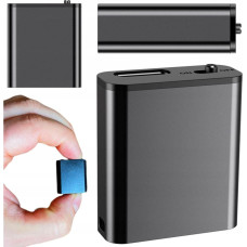 Luxury Mini Dyktafon Szpiegowski Mały 16GB Detekcja DSP Magnes Brelok Zawieszka HQ