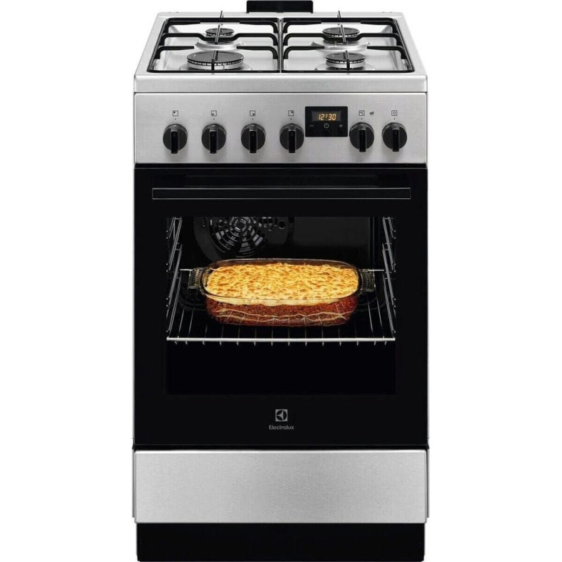Electrolux 500 SurroundCook 57 L width 50 cm stainless steel - Electric cooker with gas hob