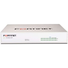 Fortinet Zapora sieciowa Fortinet 10 x GE RJ45 ports (including 7 x Internal Ports, 2 x WAN Ports, 1 x DMZ Port). Max managed FortiAPs (Total / Tunnel) 30 / 10