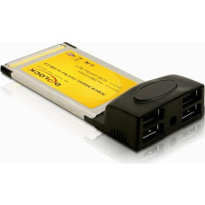 Delock Kontroler Delock 4x USB 2.0 / PCMCIA (61234)