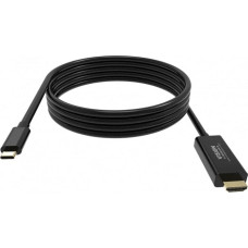Vision 8K bei 60 Hz - USB-C 3.1 (m) zu DP 1.4 (m) - Aussendurchmesser 4,5 mm - 32 AWG - 2 m - schwarz