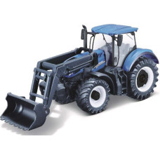 Siku Tractor w/front loader N.H. T7.615 10cm blue