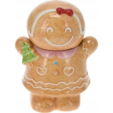 Home Styling Collection Pojemnik świąteczny w kształcie piernika, 15 x 19 cm, COOKIE