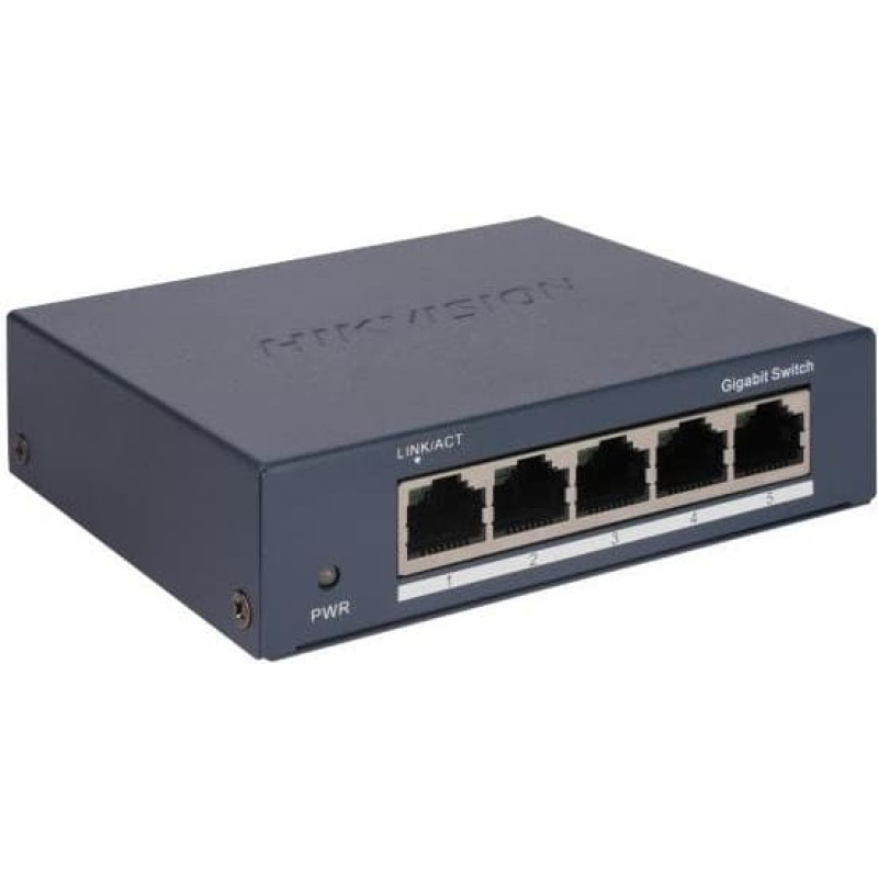 Hikvision DS-3E0505-O łącza sieciowe Nie zarządzany Gigabit Ethernet (10/100/1000) Czarny