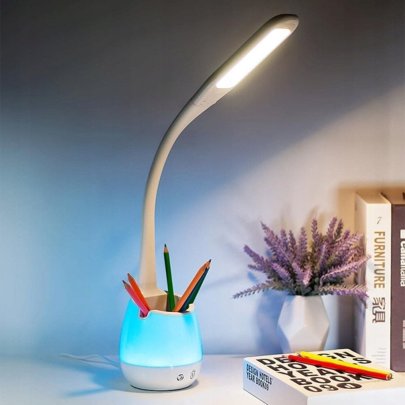 Noname K711U LAMPKA BIURKOWA SZKOLNA  LED RGB    ORGANIZER