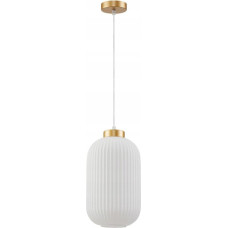 Italux Lindo PND-52636-1-GD lampa wisząca zwis 1x40W E27 biała/złota