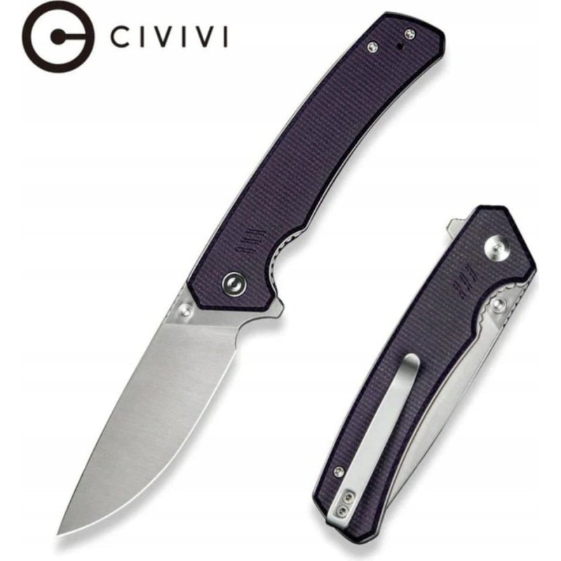 Civivi Nóż CIVIVI Merit 14C28N fioletowy Micarta