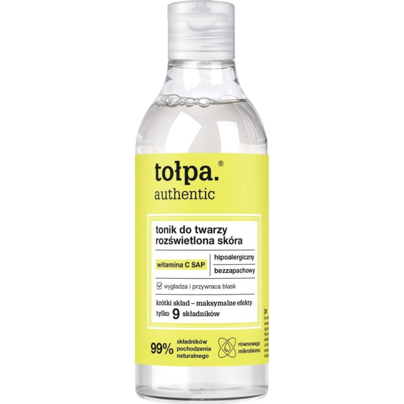 Tołpa Authentic Tonik do twarzy - rozświetlona skóra 200ml