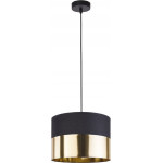Tk Lighting Lampa sufitowa wisząca 110cm Czarno-złoty klosz 20cm 1xE27 Londyn gold