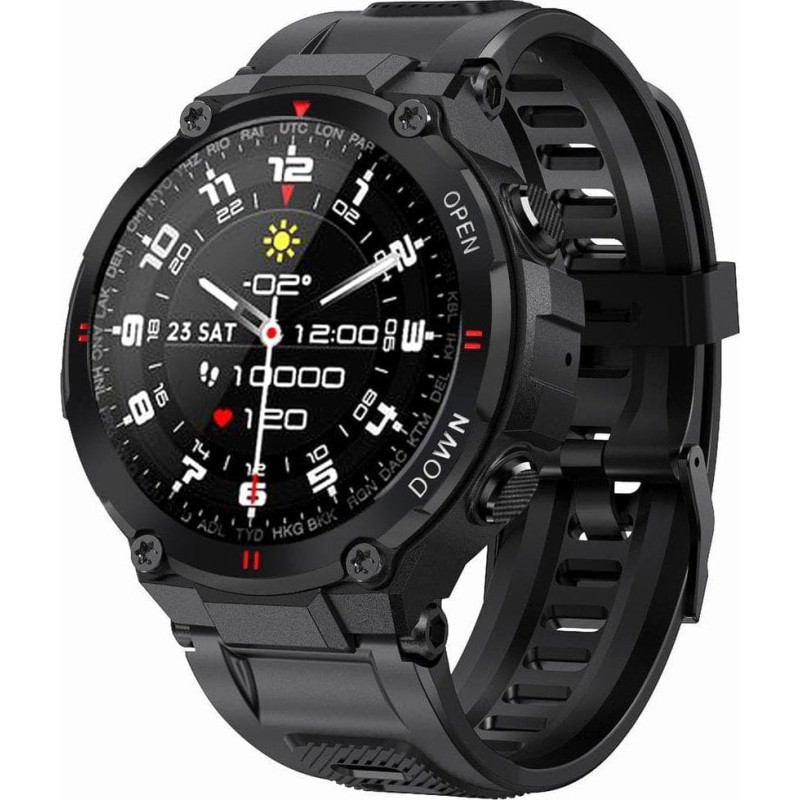 Gravity Smartwatch Gravity GT7-1 Czarny  (18732)