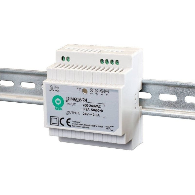 Mpl Power DIN60W15: Zasilacz DIN 15V/4A, plastic