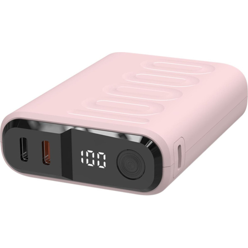 Realpower Powerbank RealPower PB-10000C PD+ mit 3xType-C,Rose